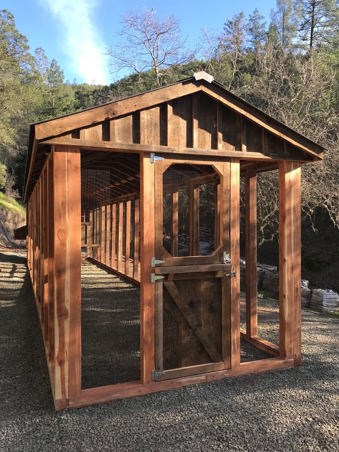 Custom Reclaimed Barn Wood Coop at Winery in California