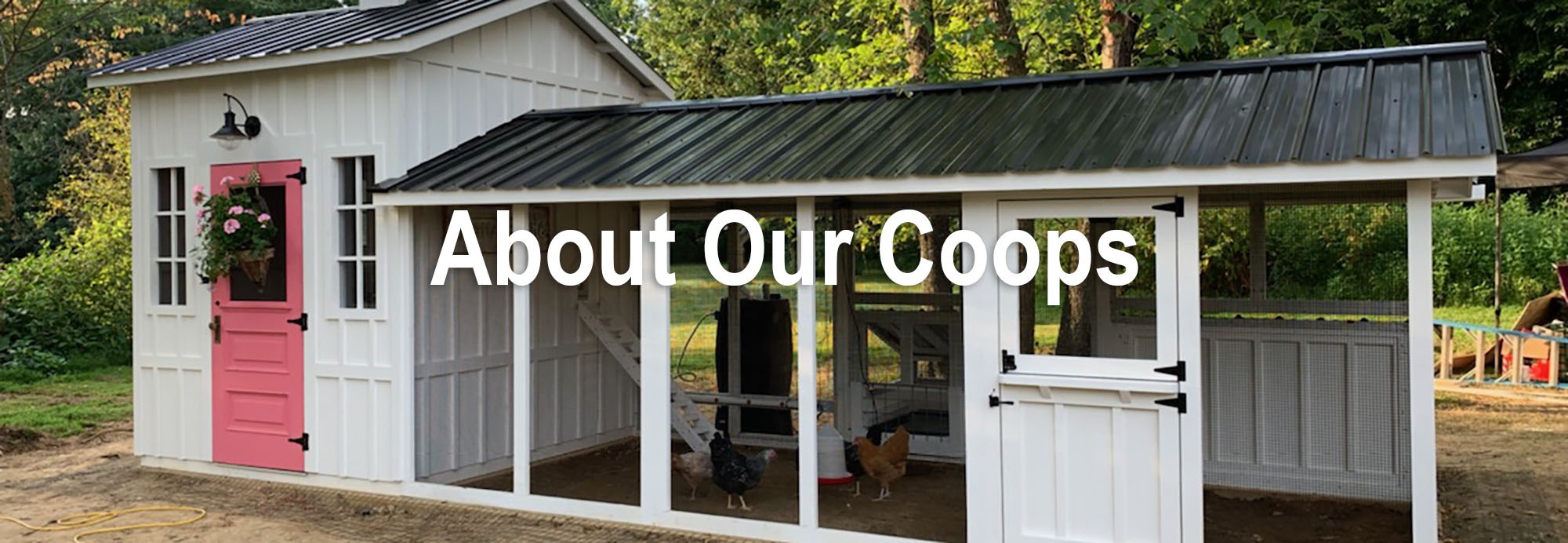 Carolina Coops - find out all the amazing features of our walk-in chicken coops that makes us different than all the rest