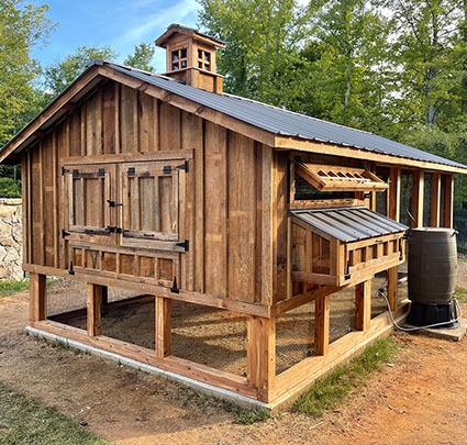 Carolina Coops siding options for chicken coops