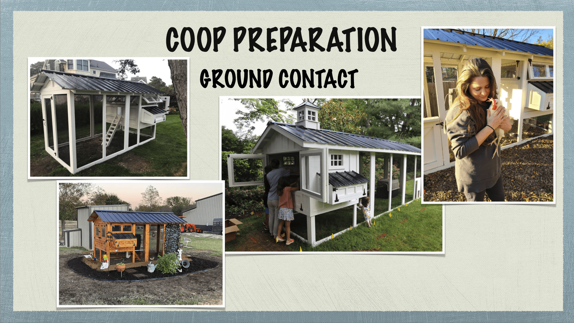 Carolina Coops - coop placement and site placement - ground contact