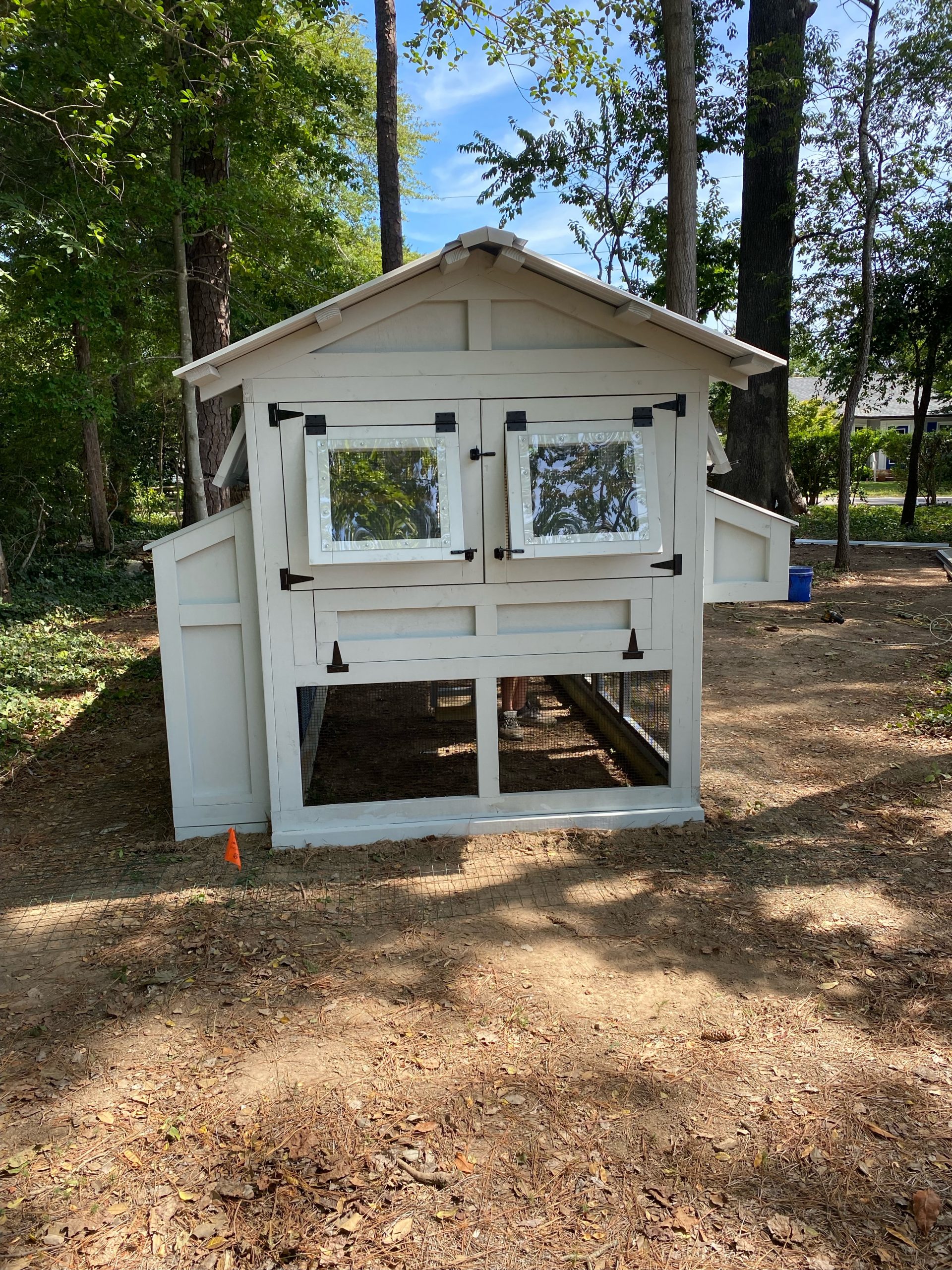 back of 6×18 American Coop with coop pantry in Virginia Beach, VA
