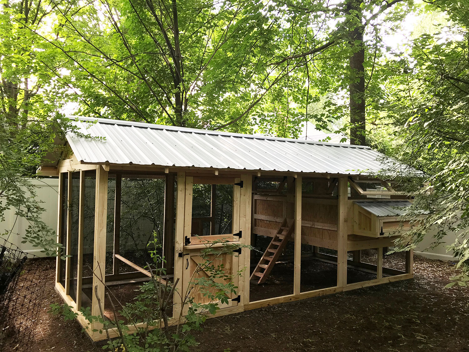 8×18 American Coop with 6×8 henhouse